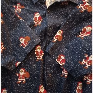Men's extra large Christmas Santa Claus shirt.